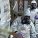 Military personnel involved in the investigation into the use of a nerve agent in Salisbury, Britain in March 2018.